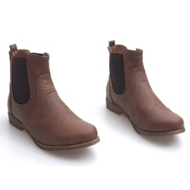 Stivali eleganti con elastico Q314CAMEL marrone 1