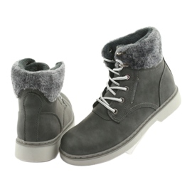 American Club Stivali da donna, pizzo grigio -up, grigio RH47 4