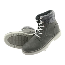 American Club Stivali da donna, pizzo grigio -up, grigio RH47 5