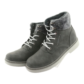American Club Stivali da donna, pizzo grigio -up, grigio RH47 3