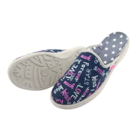 Scarpe per bambini colorate Befado 707Y397 blu navy rosa grigio 4