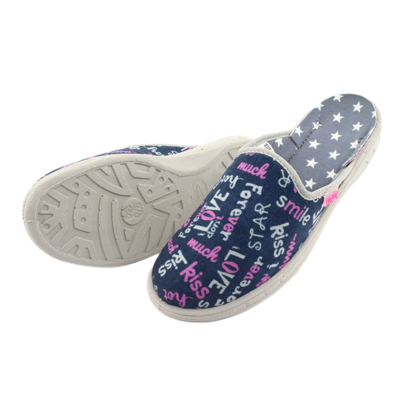 Scarpe per bambini colorate Befado 707Y397 blu navy rosa grigio 4