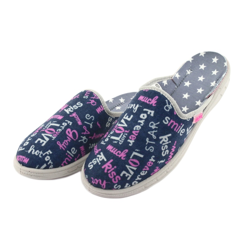 Scarpe per bambini colorate Befado 707Y397 blu navy rosa grigio 3