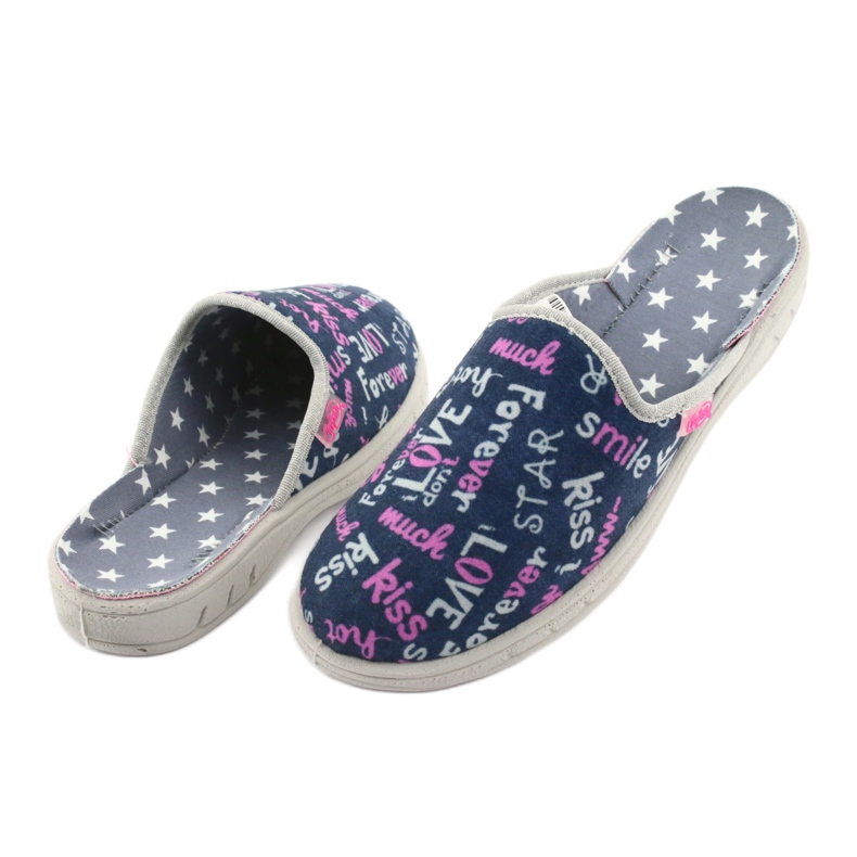 Scarpe per bambini colorate Befado 707Y397 blu navy rosa grigio 5