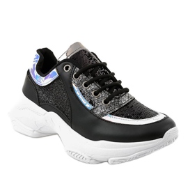 Scarpe sportive da donna nere W-3117 nero 1
