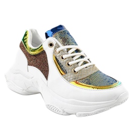 Scarpe sportive da donna bianche W-3117 bianco multicolore 1