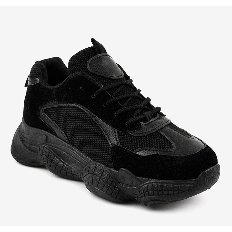 Scarpe sportive da donna nere ZF-54 nero 1