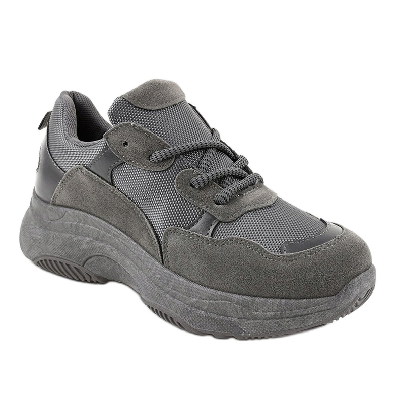 Scarpe sportive da donna alla moda grigie R267 grigio 1