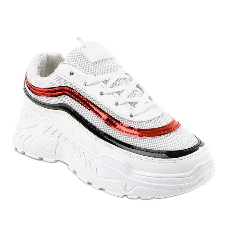 Scarpe sportive da donna bianche AA8 bianco 1