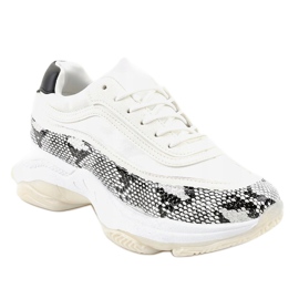 YY-02 scarpe sportive serpente bianco bianca multicolore 1