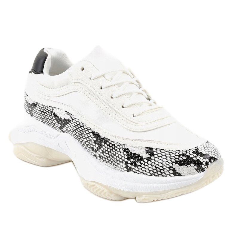 YY-02 scarpe sportive serpente bianco bianca multicolore 1