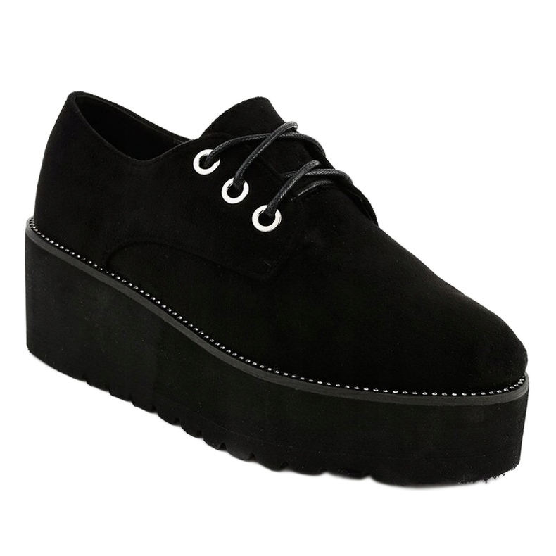Zeppe creepers nere da donna 1681 nero 1