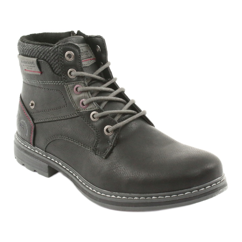 Stivali da uomo neri American club RH31 nero 1