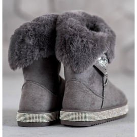 SHELOVET Doposci con Cubic Zirconia grigio 1