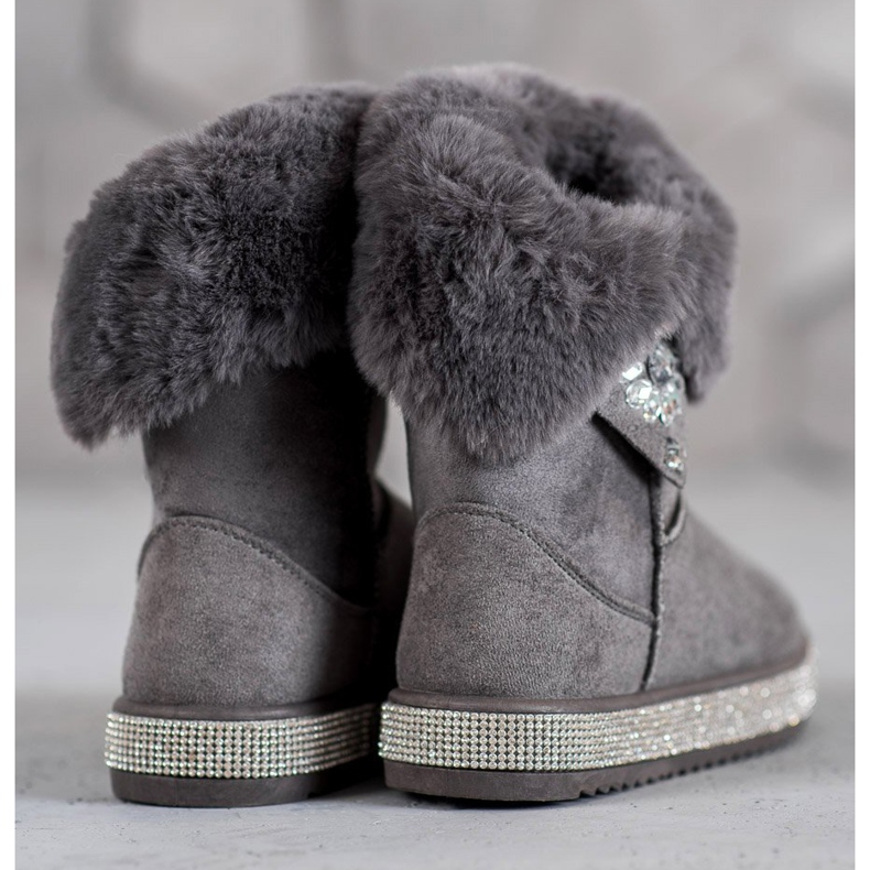 SHELOVET Doposci con Cubic Zirconia grigio 1