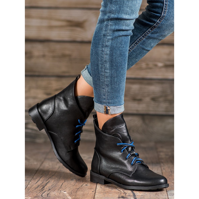 Filippo Stivaletti stringati con ecopelle nero 2