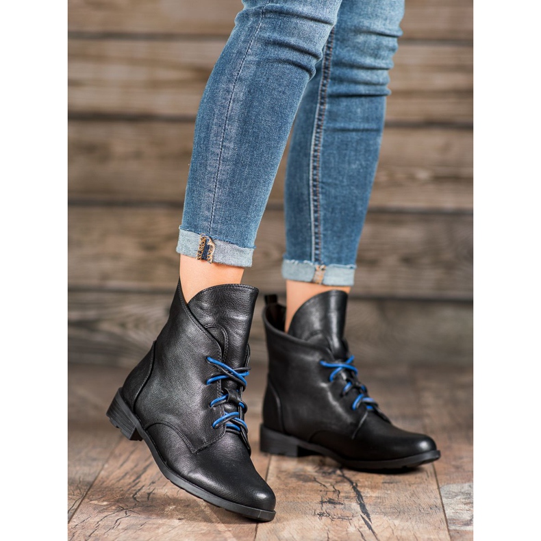 Filippo Stivaletti stringati con ecopelle nero 1