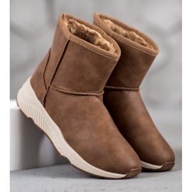 SHELOVET Comodi scarponi da neve marrone 2