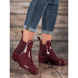 SHELOVET Galosce laccate rosso 1