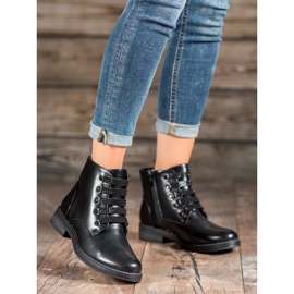 SHELOVET Operai con i cristalli nero 1