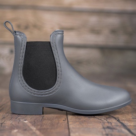 SHELOVET Stivali da pioggia slip-on grigio 2
