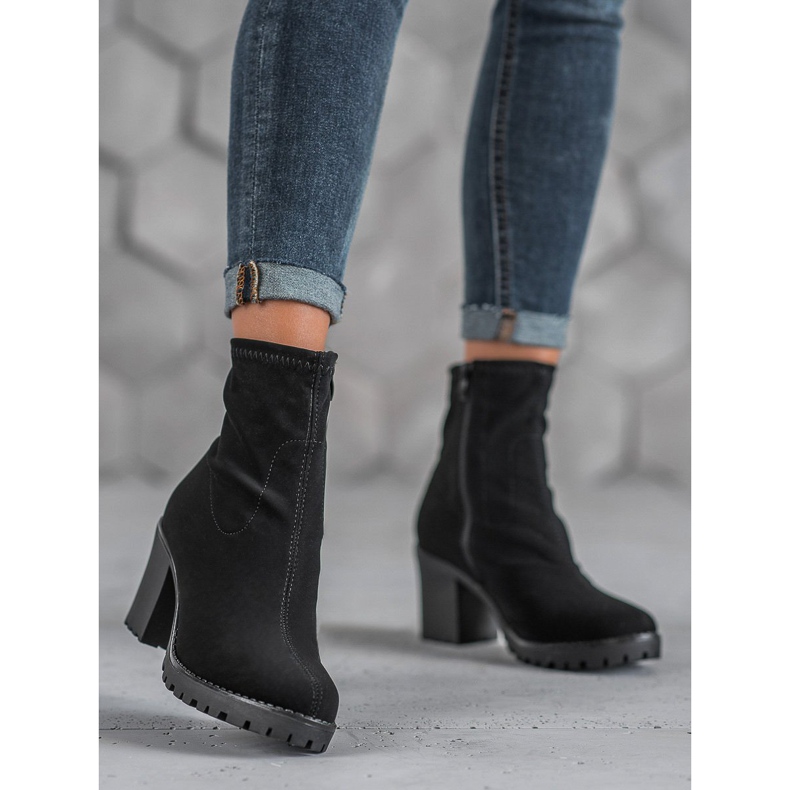 Queentina Stivali slip-on da donna nero 1
