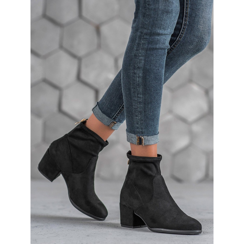 SHELOVET Stivali alla moda con cerniera nero 2