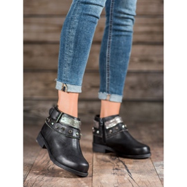 Forever Folie Stivali Con Strass nero 2