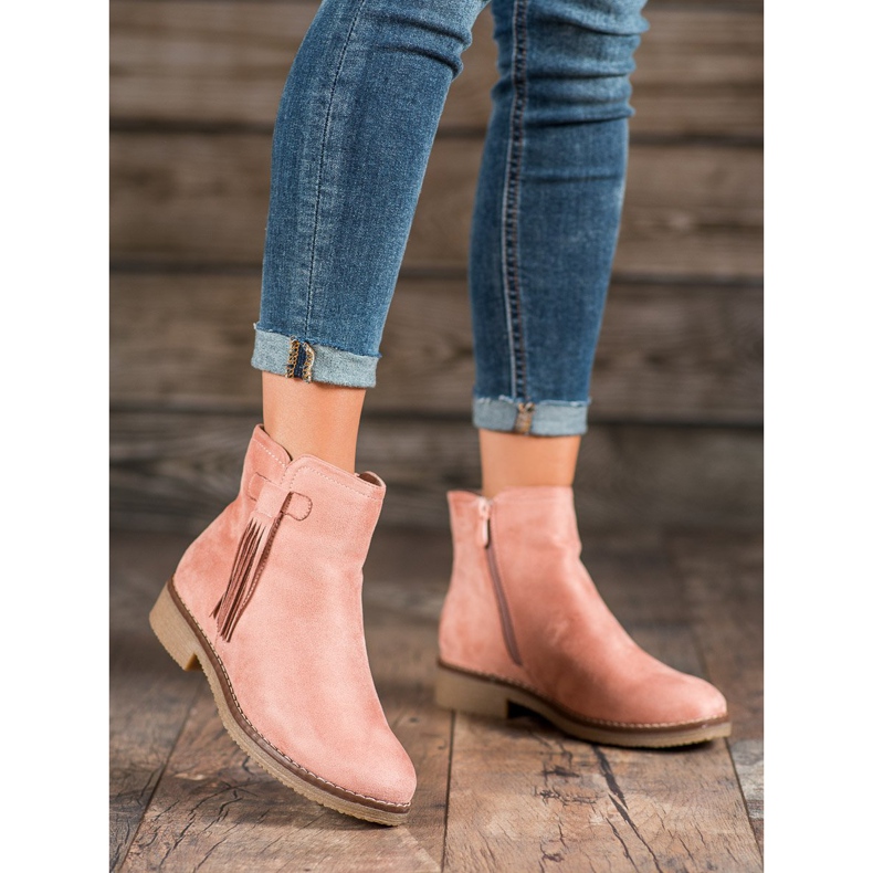 Clowse Stivali Con Frange rosa 2