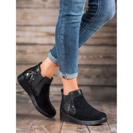 SHELOVET Stivali slip-on da donna nero 2
