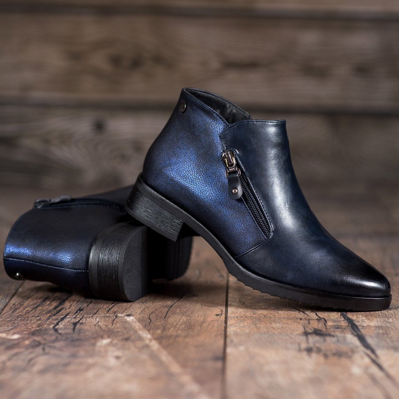 M.Daszyński Stivali bassi blu navy 1
