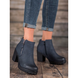SHELOVET Stivali blu navy sulla piattaforma 1