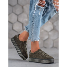 Bestelle Scarpe sportive in pelle scamosciata multicolore grigio 1