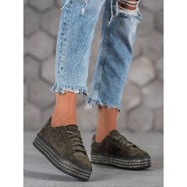 Bestelle Scarpe sportive in pelle scamosciata multicolore grigio 2