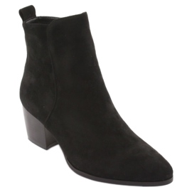 Stivale Filippo 922 in camoscio nero 1