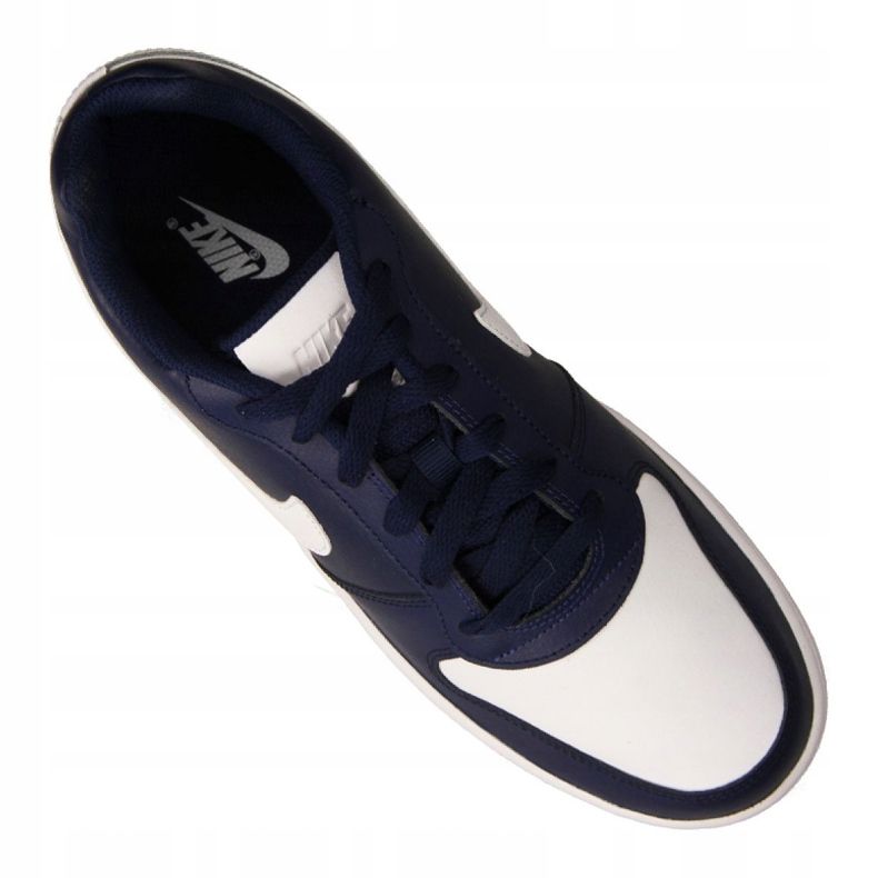 Nike Ebernon Low M AQ1775-401 scarpe bianca blu navy 2