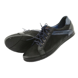 Nikopol Scarpe sportive da uomo nero blu navy 5