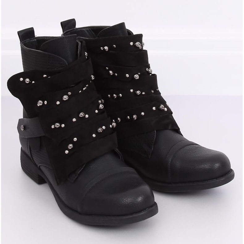 Stivali da donna militari neri 836-PA Black nero 1