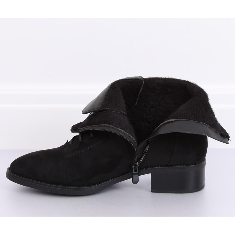 Stivali stringati neri 3127 Black nero 1