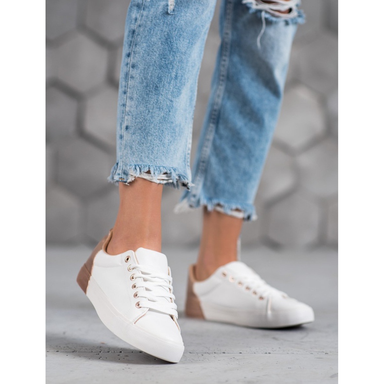Bestelle Sneakers in ecopelle bianca 2