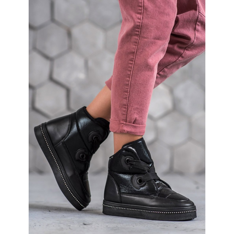 Weide Stivali da neve neri nero 1