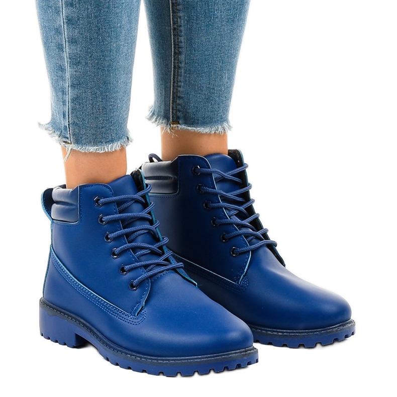 Scarponi da trekking blu navy senza isolamento W-3033 1