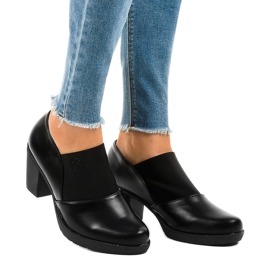 Stivaletti slip-on neri sul post TH-F198 nero 1