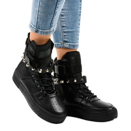 Sneakers basse nere Y-205 nero 1