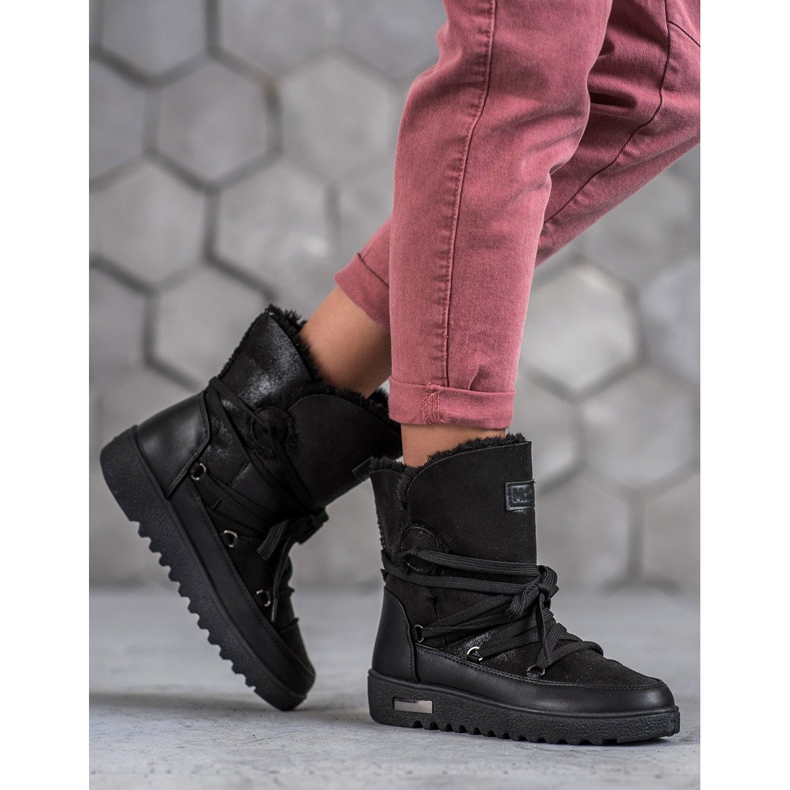 Stivali da neve MCKEYLOR con glitter nero 2