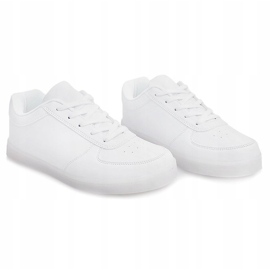 Sneakers luminose D200 bianche bianco 1