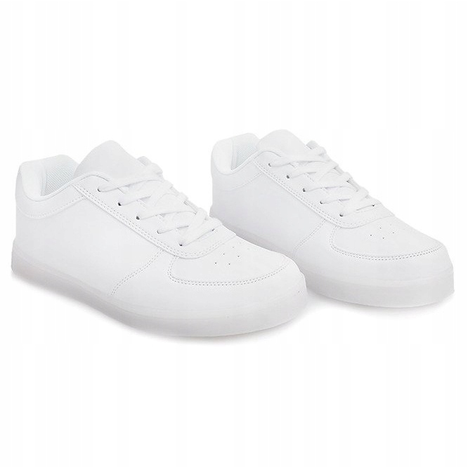 Sneakers luminose D200 bianche bianco 1