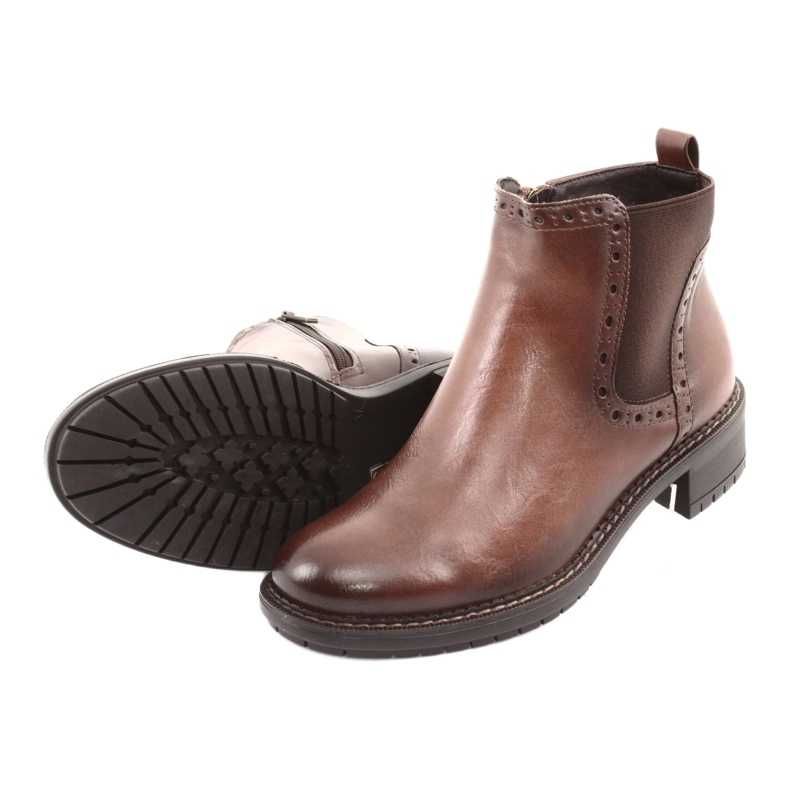 Stivaletti marroni Stivali Jodhpur Filippo 957 marrone 5