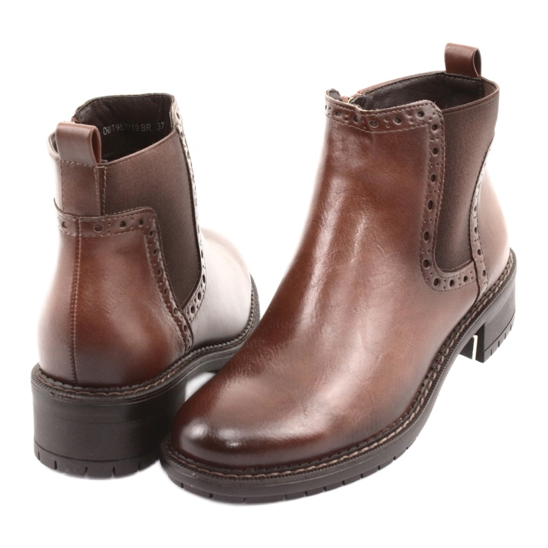 Stivaletti marroni Stivali Jodhpur Filippo 957 marrone 4