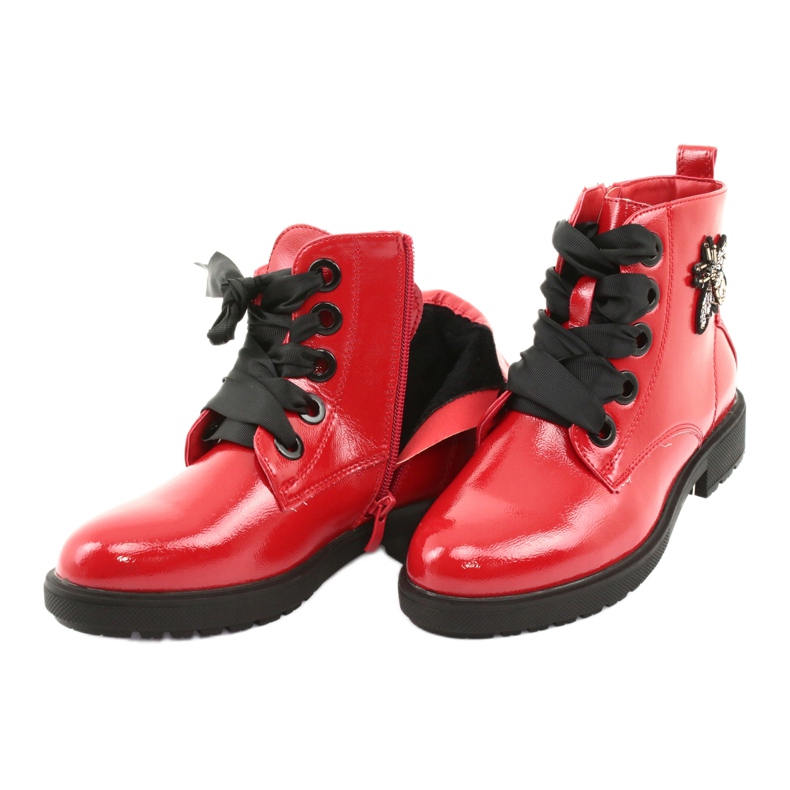 Stivali lacca Sergio Leone 530 nero rosso 5